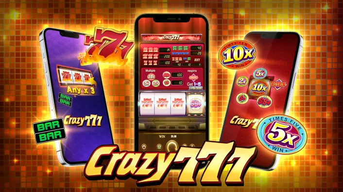 Person playing 777 Live Casino on mobile phone